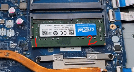 press these two points to free your ram