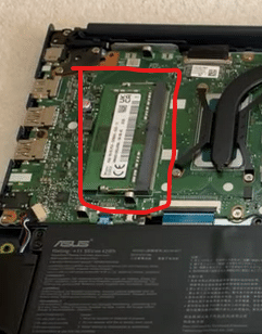 ram in the asus laptop will look like this