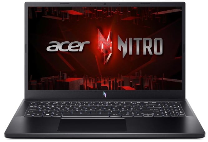 Buget gaming laptop: Acer Nitro V ANV15 51 51H9 15 with 8GB DDR5 Intel Core i5