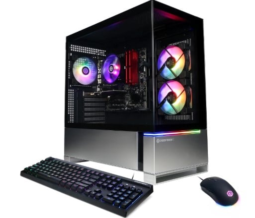 CyberPowerPC Gamer Master Gaming PC, AMD Ryzen 5 5500 3.6GHz, Radeon RX 6400 4GB, 16GB DDR4, 500GB PCIe Gen4 SSD