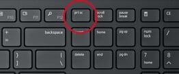 print screen button on wireless keyboard