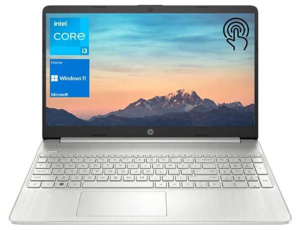 HP Notebook Laptop, 15.6" HD Touchscreen, Intel Core i3-1115G4 Processor, 32GB RAM, 1TB PCIe SSD, Webcam, Type-C, HDMI, SD Card Reader, Wi-Fi, Windows 11 Home, Silver