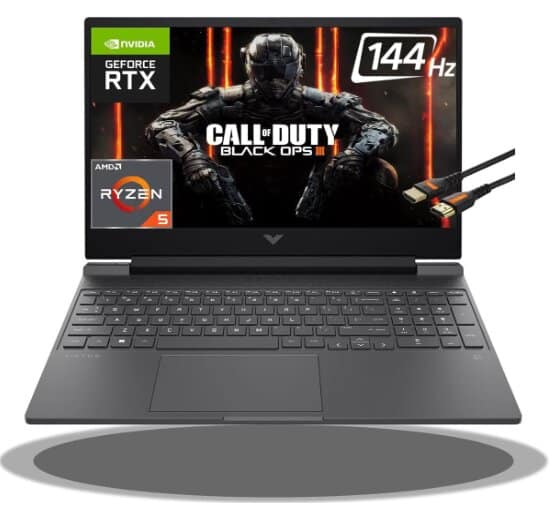 HP Victus 15 Gaming Laptop 15.6 FHD IPS 144Hz AMD 7000 Ryzen 5 7535HS (Beats i7-11800H) GeForce RTX 2050 4GB Graphic Backlit