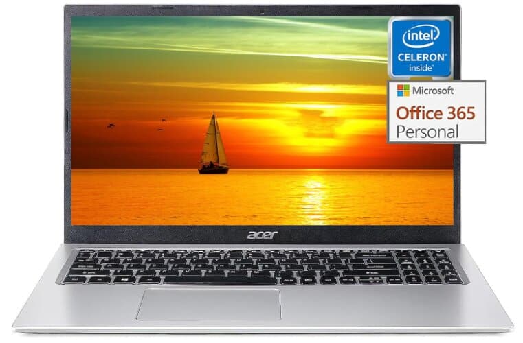 acer 2023 Newest Aspire 1 Silver Slim Laptop