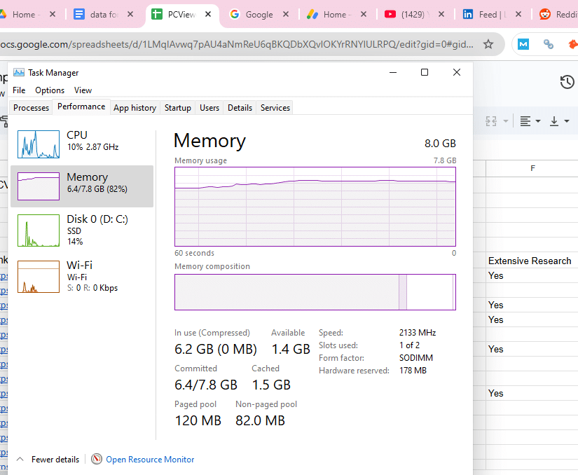 memory used by Chrome and Brave browsers with 15 tabs opened - PCViewed
